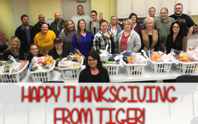 Tiger Donates Thanksgiving Meals